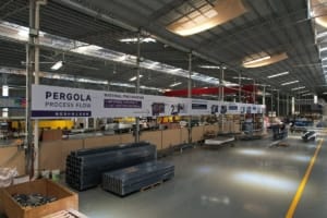 Greenawn's production facility, advanced sunshade manufacturing capabilities.