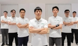Cross-functional pergola company team posing for a group photo