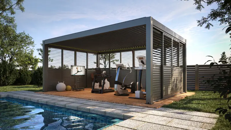 patio with pergola