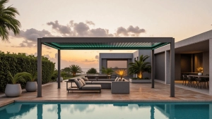 swimming pergola
