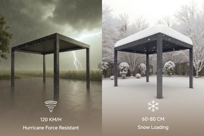 Greenawn Pergola is Engineered for Extreme Weather