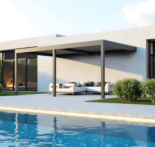 attached pergola