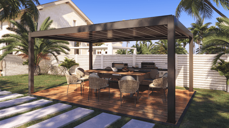 pergola roof cover ideas for outdoor restaurants