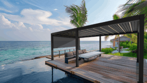 pergola roof cover ideas for resorts