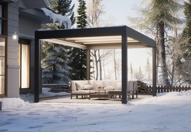 pergola i sne