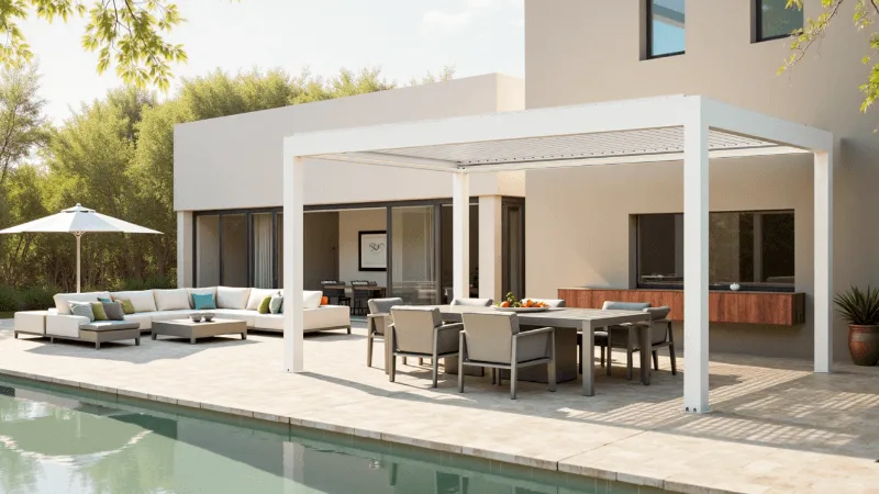 aluminium pergola 9700a