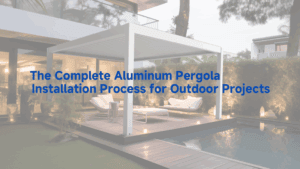 aluminum pergola installation