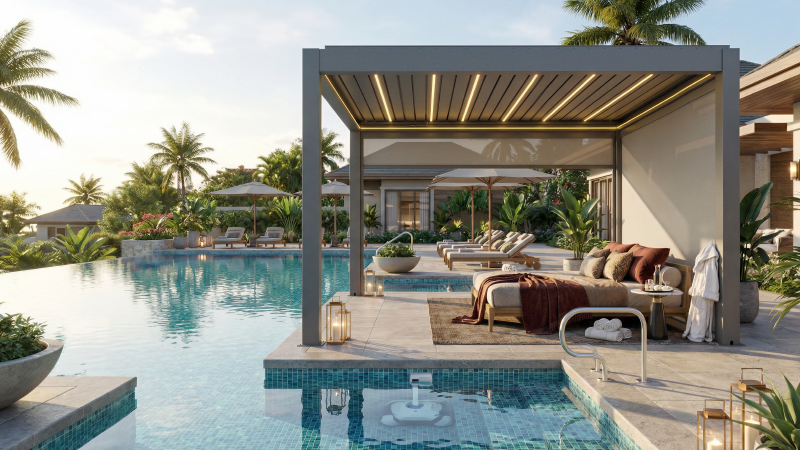 aluminum pergola