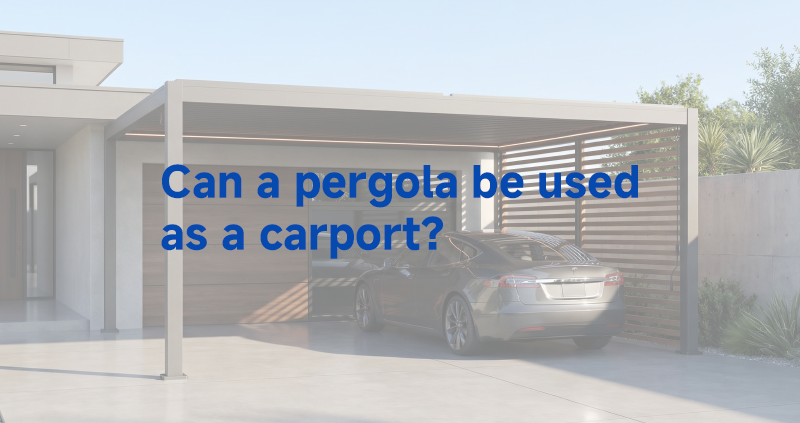 Can pergola used as carport