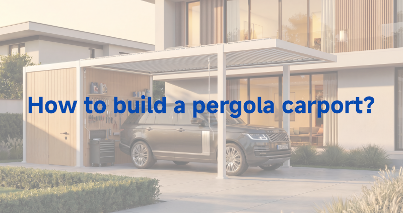 How to build a pergola carport