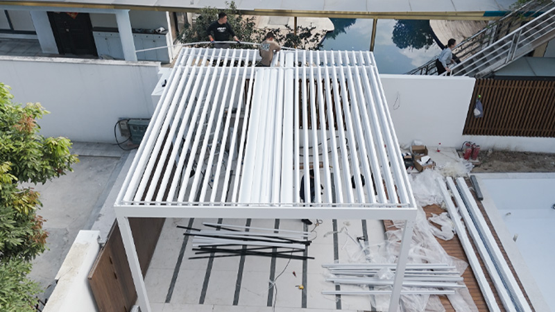 pergola installation