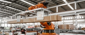 High-efficiency pergola production machinery in factory