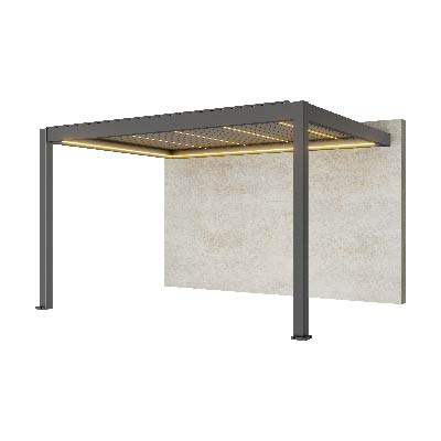 Wall-mounted pergola