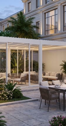 Classic luxury villa details