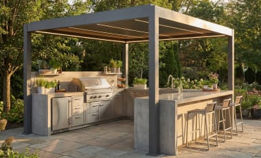 Luxury custom pergola