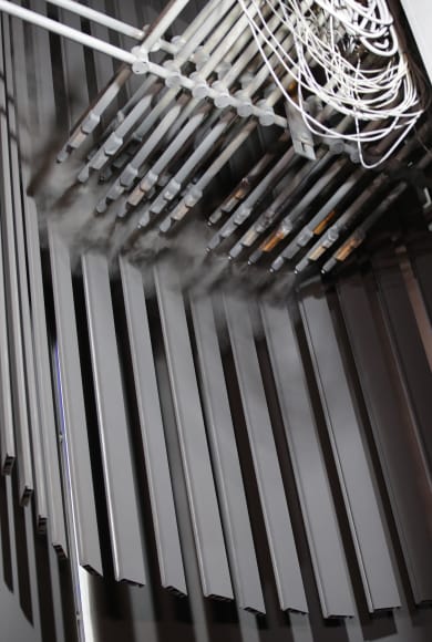Powder coating color finishing