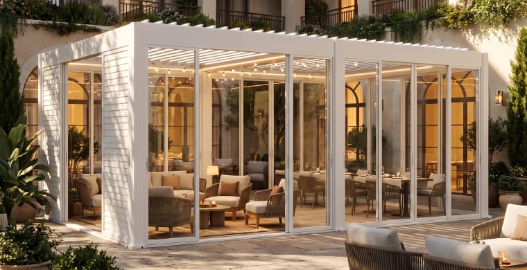 Private Villas outdoor pergola application