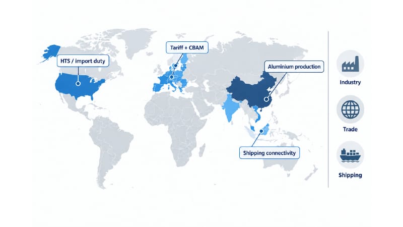 Global Pergola Sourcing Data Map
